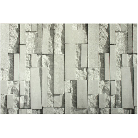 3D Retro Muro di Mattoni Carta Da Parati 0.53X10m Deco Soggiorno Non Tessuto
