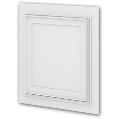 PROFHOME DECOR 3d revestimiento mural Profhome 159818 Panel de pared Placa de techo Panel de puerta Panel acustico estilo Neoclasicismo blanco 0,25 m2