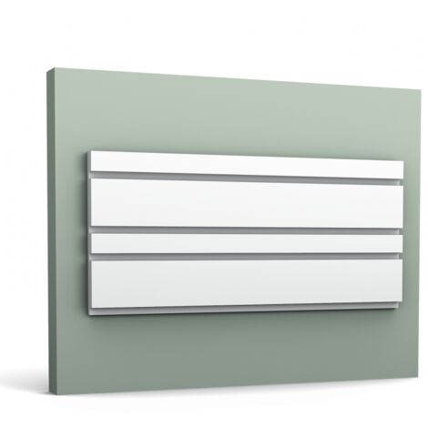 3D Rivestimento murale Orac Decor W119 MODERN BAR MIX pannello parete elemento decorativo modanatura aspetto stucco design moderno bianco 2 m