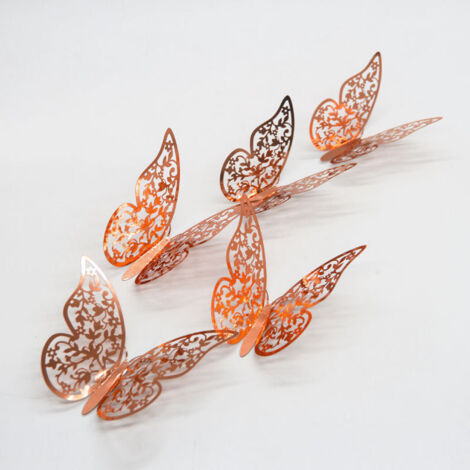 3D-Schmetterlings-Wandaufkleber, Schmetterlings-Wandtattoos, Wanddekoration fürs Zimmer