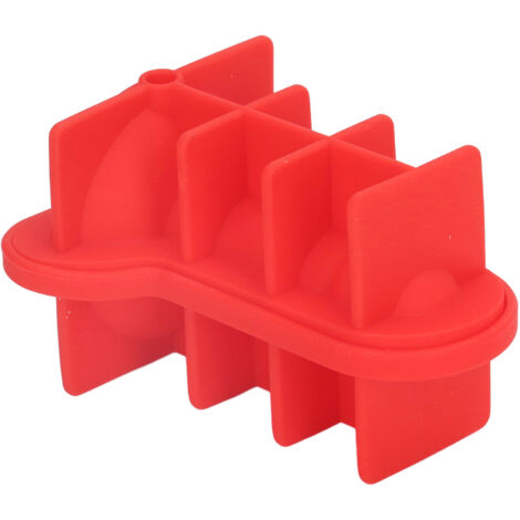 3D-Silikonform für Cocktails, originelle Formen mit Deckel, perfekt für Partys und festliche Anlässe, leuchtend rote Farbe.