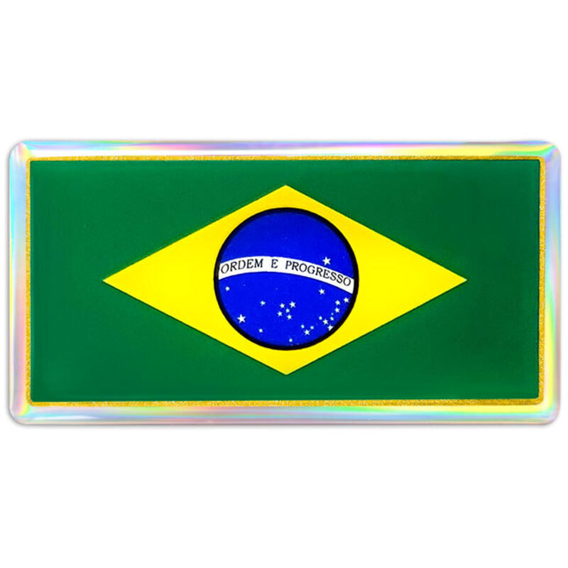 3D Sticker Bandiera Brasile