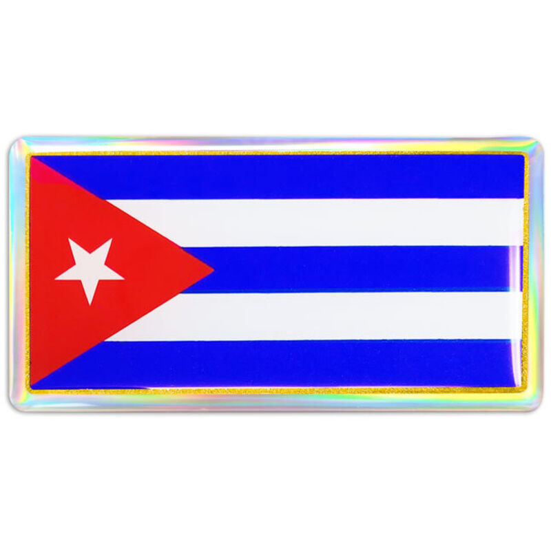 3D Sticker Bandiera Cuba