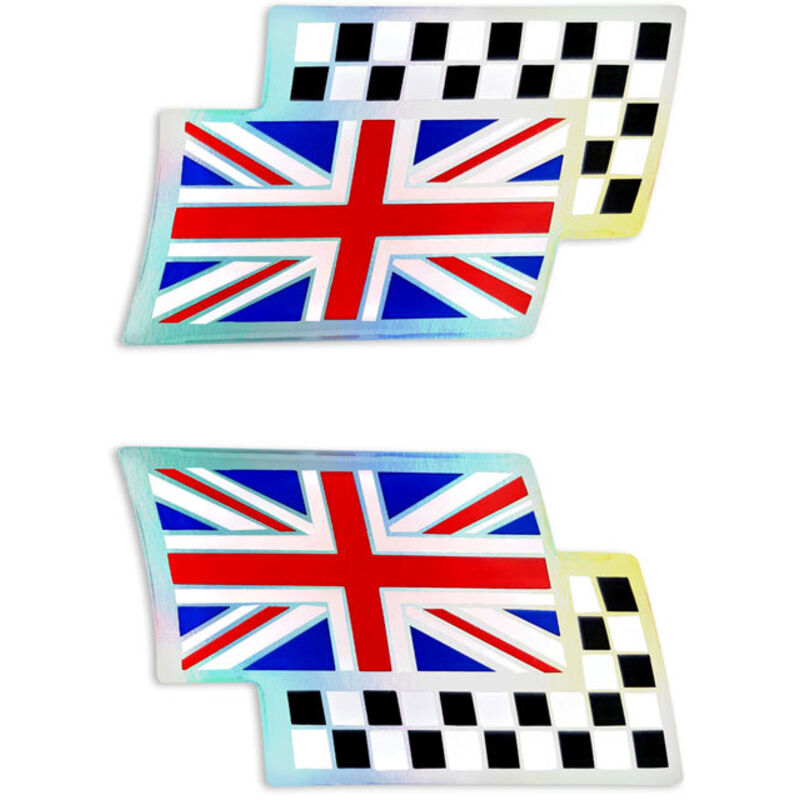 3D Sticker Bandiera Inghilterra Scacchi