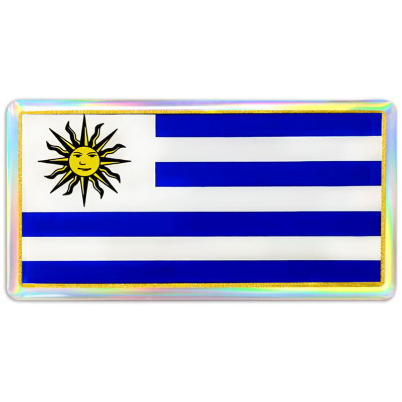 3D Sticker Bandiera Uruguay