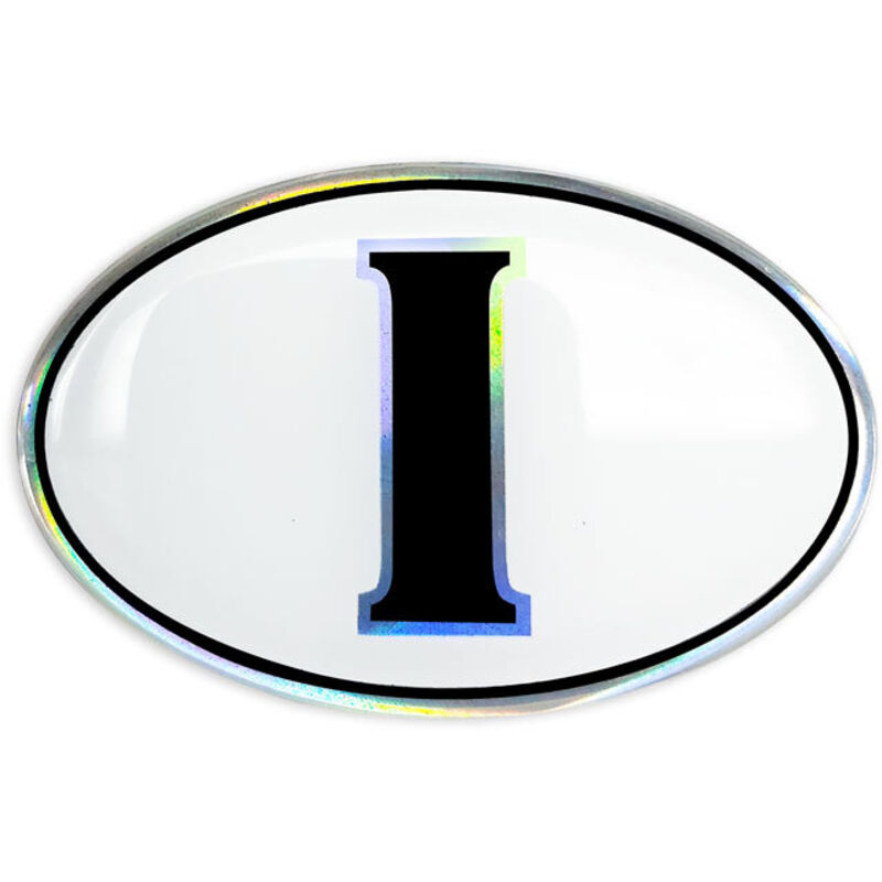 3D Sticker Ovale “I”