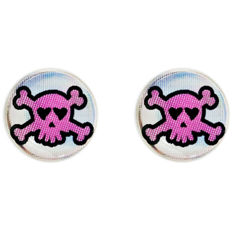 3D Sticker Teschio Rosa 12 mm