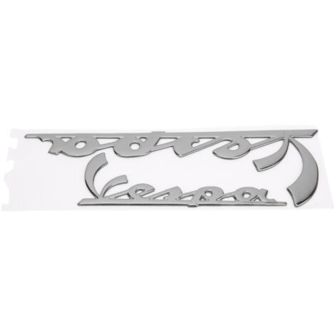 3D-Vespa-Emblem-Aufkleber für GTS 300, Primavera, Sprint, LX 125/150 – Glänzendes Silberdesign