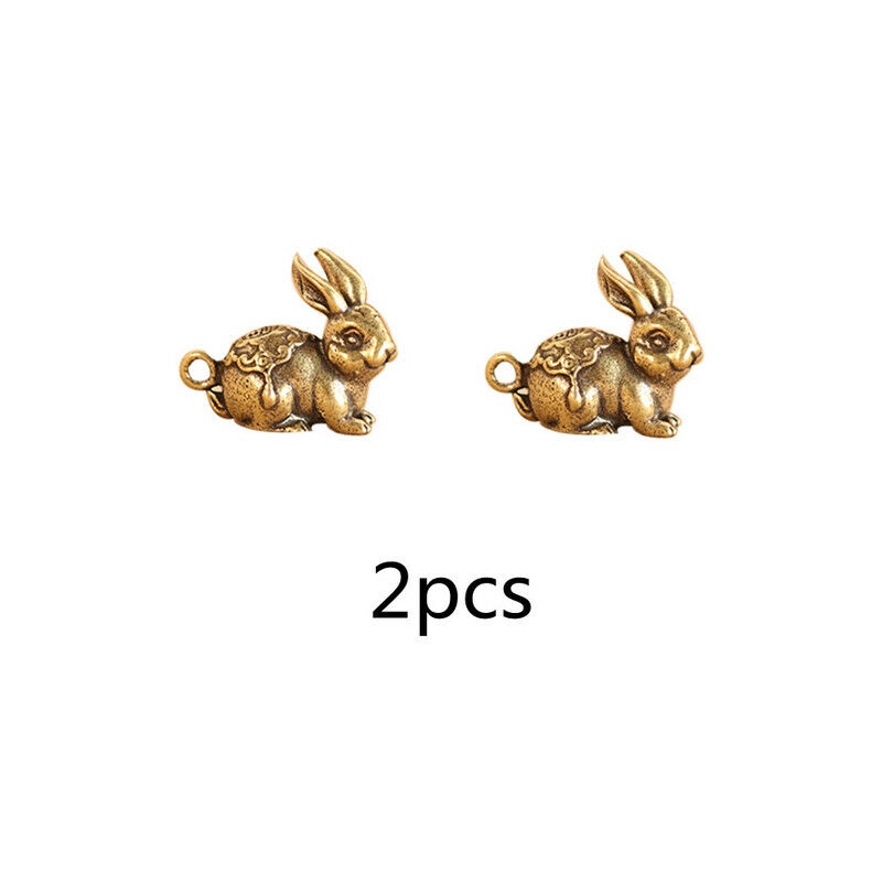3D Vintage Brass Rabbit Casting Animal Figurine