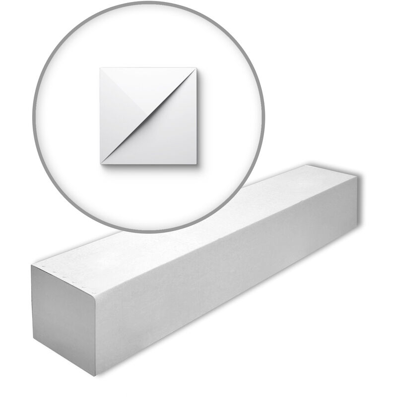 PUZZLE-box arstyl Noel Marquet 1 Box 6 pieces 3d wall panel contemporary design white 0,84 m2 - white - NMC
