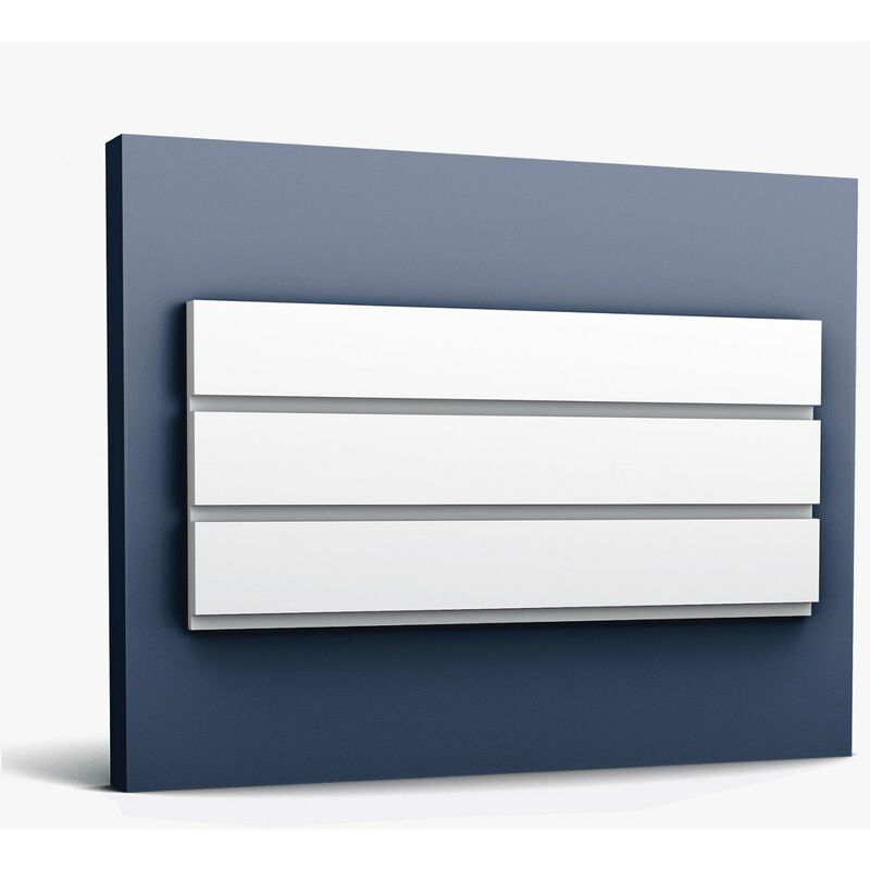 Orac - 3d wall panel Decor W116 MODERN BAR XL Wall panel Deco element contemporary design white 2 m