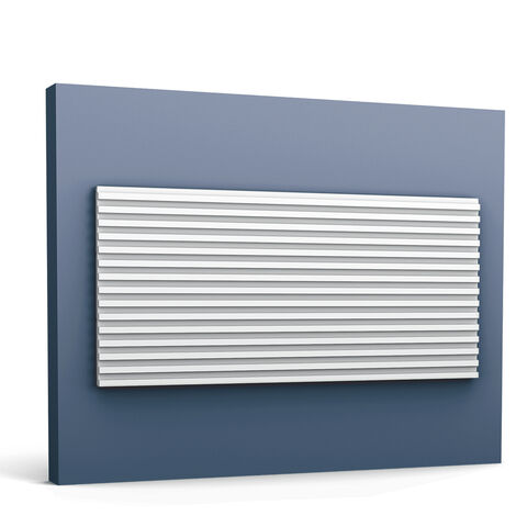 3d wall panel Orac Decor WX205-2600 MODERN TRACK Wall panel Deco element Stucco moulding double-sided usable only one side is primed contemporary design white 2,6 m