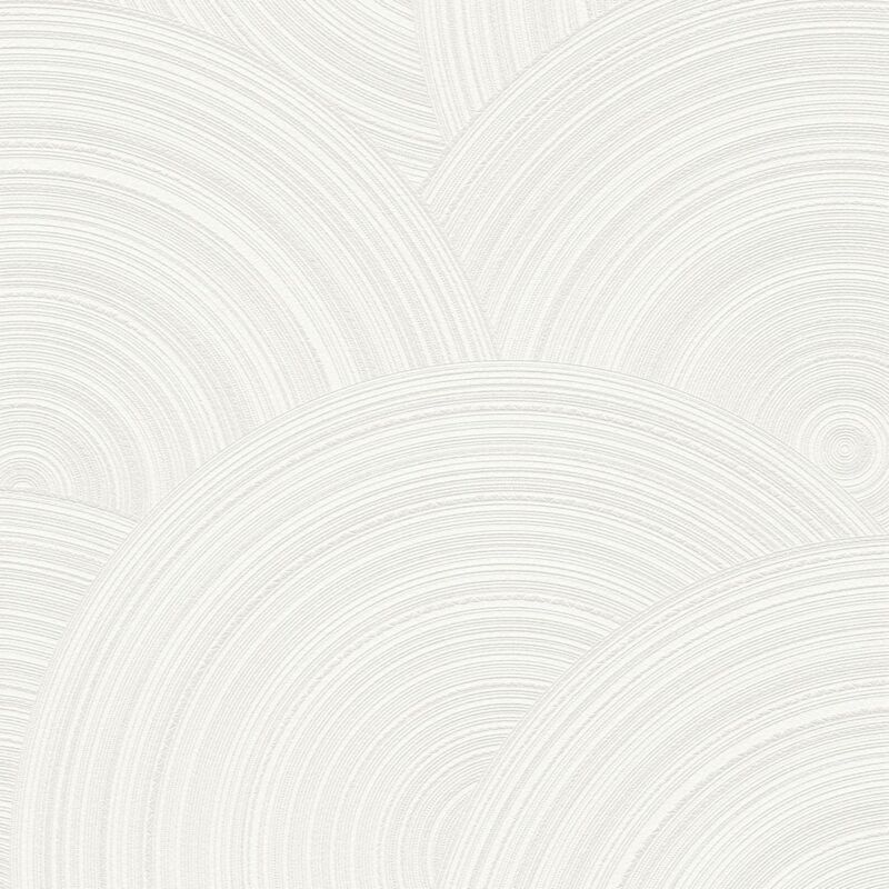 3D wallcovering wall Profhome 386961 non-woven wallpaper textured with geometric shapes glittering white oyster white 5.33 m2 (57 ft2) - white