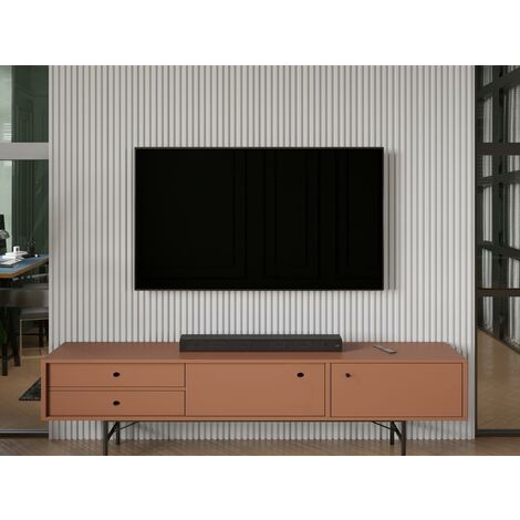 3D Wandpaneel - 1 Pack: 3,71 m² - Set aus 8 Teilen - Weiß - TATIANA - Weiß