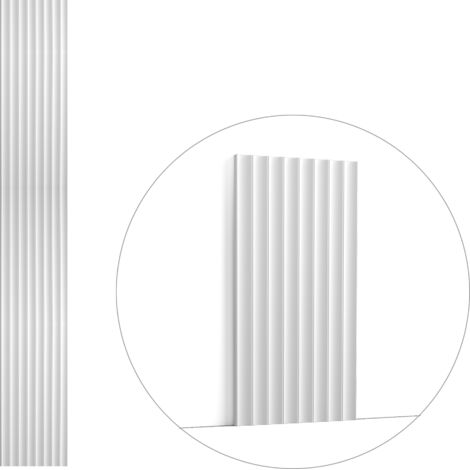 3D Wandpaneel Orac Decor W109 MODERN VALLEY Wandpaneel Zierlement modernes Design weiß 2 m