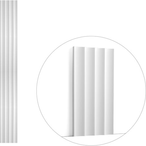 3D Wandpaneel Orac Decor W114 MODERN VALLEY XL Wandpaneel Zierelement modernes Design weiß 2 m