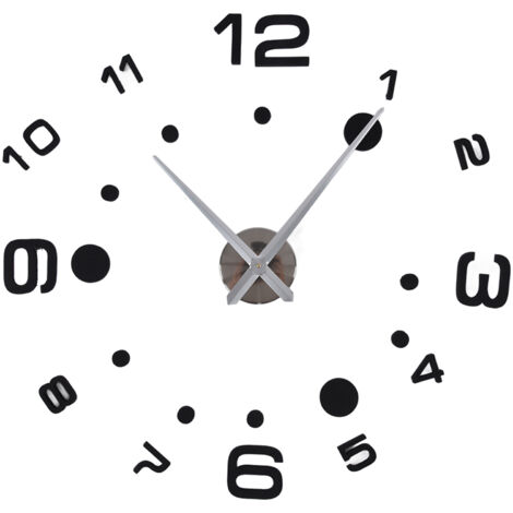 3D-Wanduhr-Bausatz zum Selbstzusammenbauen mit strapazierfähigem Klebestreifen – Moderne Inneneinrichtung