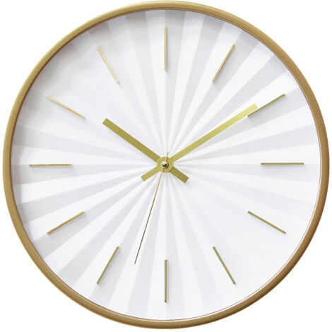 3Dhorloge graduée 3D-Horloge murale numérique blanche et platine