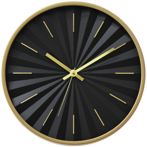 3Dhorloge graduée 3D-Horloge murale numérique noire et platine