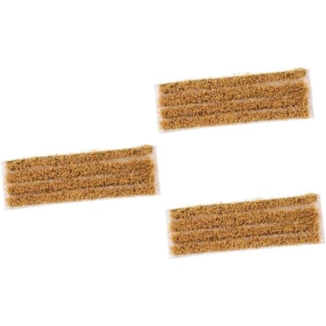 3ensembles Gazon Synthétique Plastique pour Décoration De Miniature Modèle
