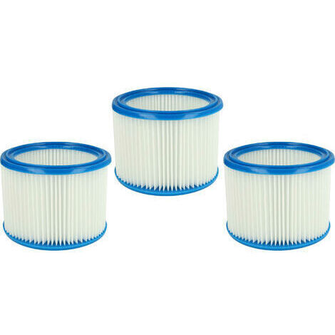 3er-Filterset – Faltenfilter, kompatibel mit Stihl Nass- und Trockensaugern SE 60 E, SE 61, SE-62, SE 85 C, SE 90 – Patronenfilter