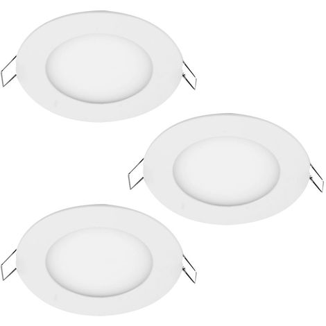 3er LED Set Einbau Alu Strahler rund Gästezimmer Spot Lampen 1-flg Paulmann 926.92