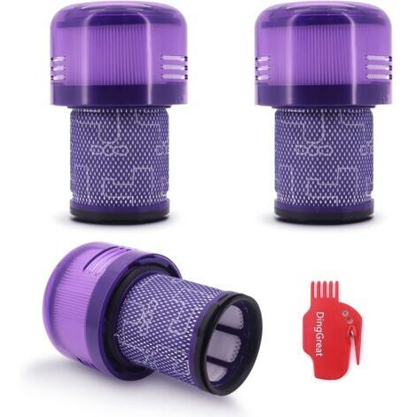 3er-Pack Ersatzfilter für Dyson V12 Detect Slim Staubsauger, Ersatzteil 971517-01