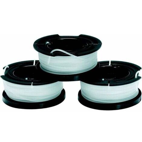 3er-Pack Ersatzspulen für Rasentrimmer – Reflex Plus automatische Fadenvorschubspule – 3 x 10 m starke, transparente Nylonschnur – 1,5 mm Fadenstärke, A6485-XJ