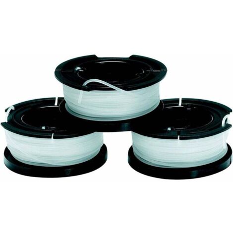 3er-Pack Ersatzspulen für Rasentrimmer – Reflex Plus selbstabwickelnde Spule – 3 x 10 m transparente und starke Nylonschnur – 1,5 mm Schnur, A6485-XJ