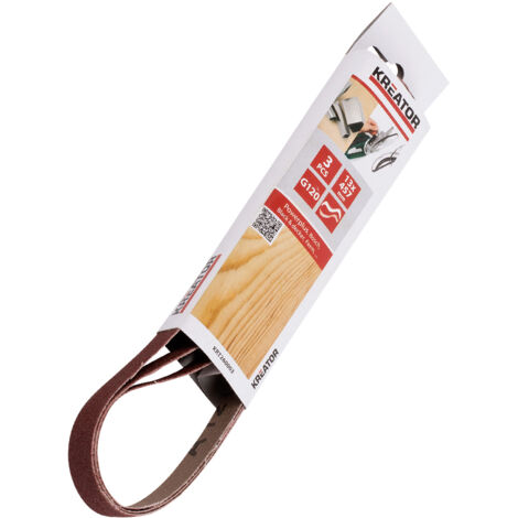 3er-Pack Schleifbänder - Körnung 120 - 13 x 457 mm Kreator