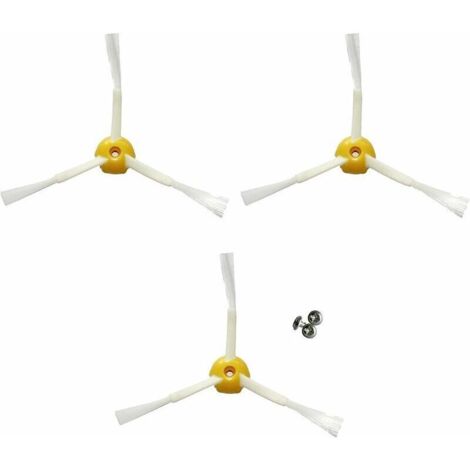 3er-Pack Seitenbürsten-Set für iRobot Roomba – Serie 500/600/700