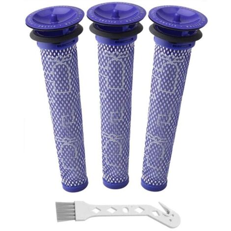 3er-Pack Staubsaugerfilter, kompatibel mit Dyson V6/7/8/DC58/DC59, blau