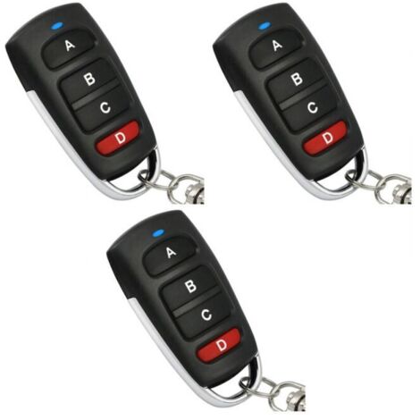 3er-Pack Universal-Ersatzfernbedienung für elektrisches Garagentor, 433 MHz, FLITI