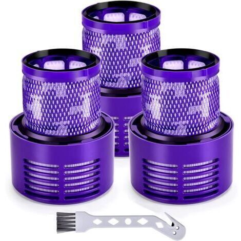 3er-Pack V10-Filter für Dyson V10 Animal, V10 Absolute, V10 Total Clean, V10 Cyclone und SV12. Waschbare Ersatzfilter für Staubsauger.