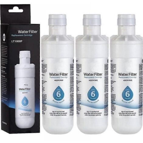 3er-Pack Wasserfilter für LG Kühlschrank LT1000P ADQ747935