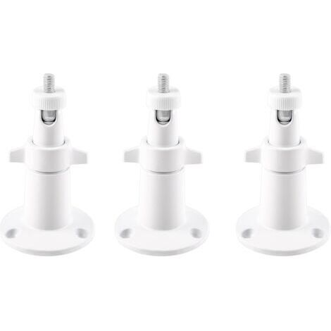 3er-Pack weiße Metall-Wandhalterungen für Arlo Smart Security Kameras – Verstellbare Innen-/Außenhalterung für Arlo Kameras und andere kompatible Modelle