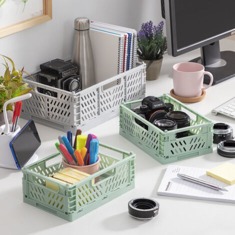 3er-Set boxtor falt- und stapelbarer Organizer-Boxen v0103244 innovagoods