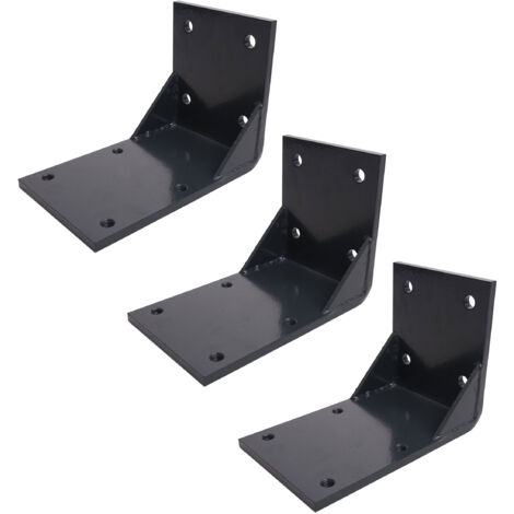 3er-Set Deckenadapter für Kassetten-Markise HHG-297, Deckenmontage Halterung Adapter anthrazit