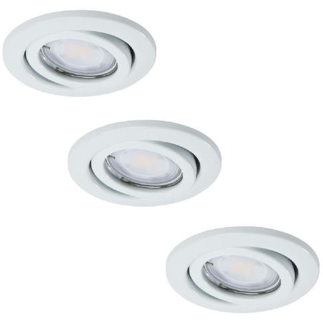 3er Set Nice Price 3443 Led Einbauleuchten 3x2 6 W Gu10 Weiss Inkl Leuchtmittel