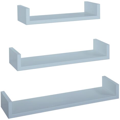 3er set wandregal mod. Calamita farbe blau