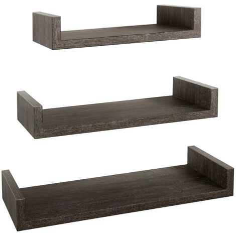 3er set wandregal mod. Calamita Maxi farbe eiche dunkel