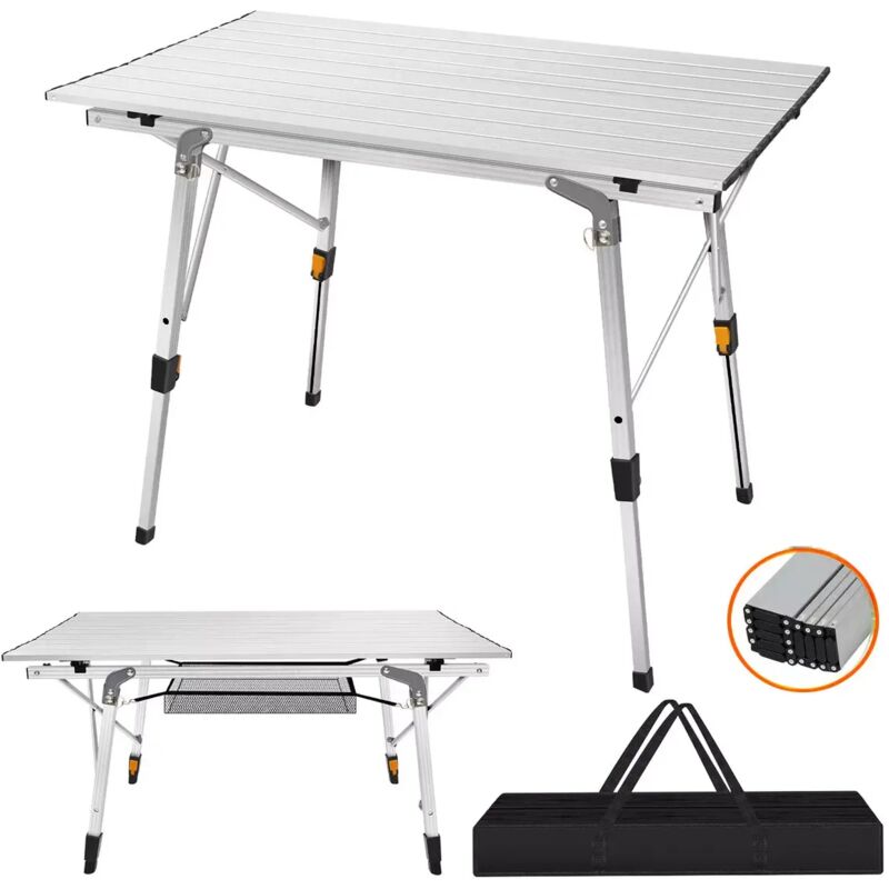 3ft Campingtisch Alu Table pliante Table de jardin pliante jusqu'à 30 kg pour le camping