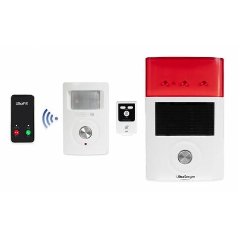 shed alarm with external siren