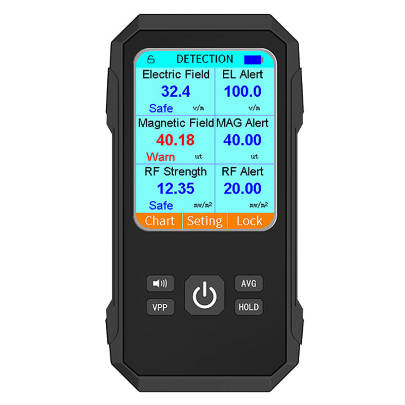 3in1 multifonctionnel champ électrique champ magnétique détecteur de rayonnement rf testeur de rayonnement électromagnétique portatif compteur emf