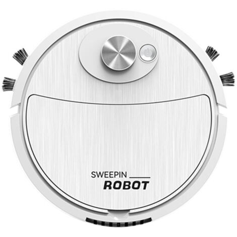 3‑in‑1‑Saugroboter: Intelligenter Kehrroboter, Staubsauger und Wischfunktion in einem. Einfach zu reinigen und per USB wiederaufladbar.