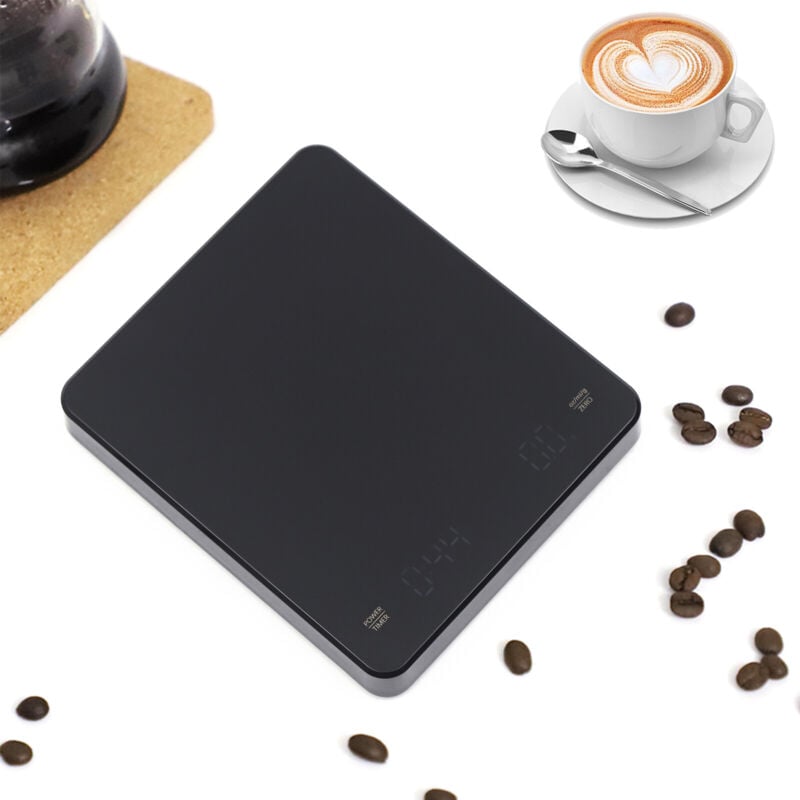 Gojoy - 3kg / 0.1 g Numérique led balance usb balance à café avec minuterie pour Espresso & Barista