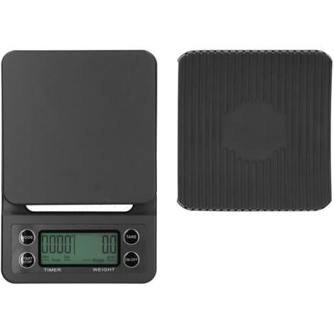 3kg/0.1g Multifunctional Electronic Scale LCD Digital Kitchen Coffee Scale with Timer Function