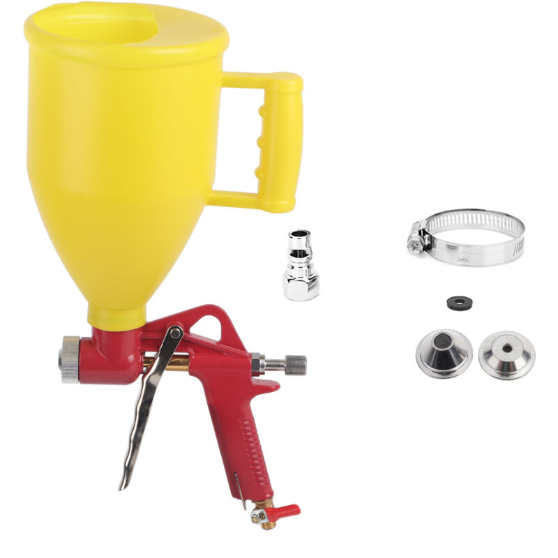 3L 1/4in trémie en plastique pistolet à Air pulvérisateur de peinture murale outil de décoration de la maison 4/6/8mm