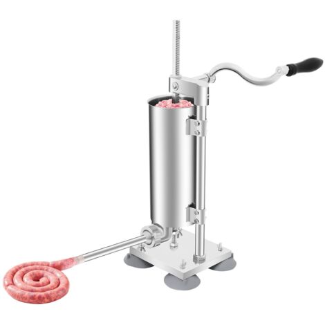 3L Commercial Sausage Stuffer Meat Filler Machine Stainless Steel+ Filling Tubes