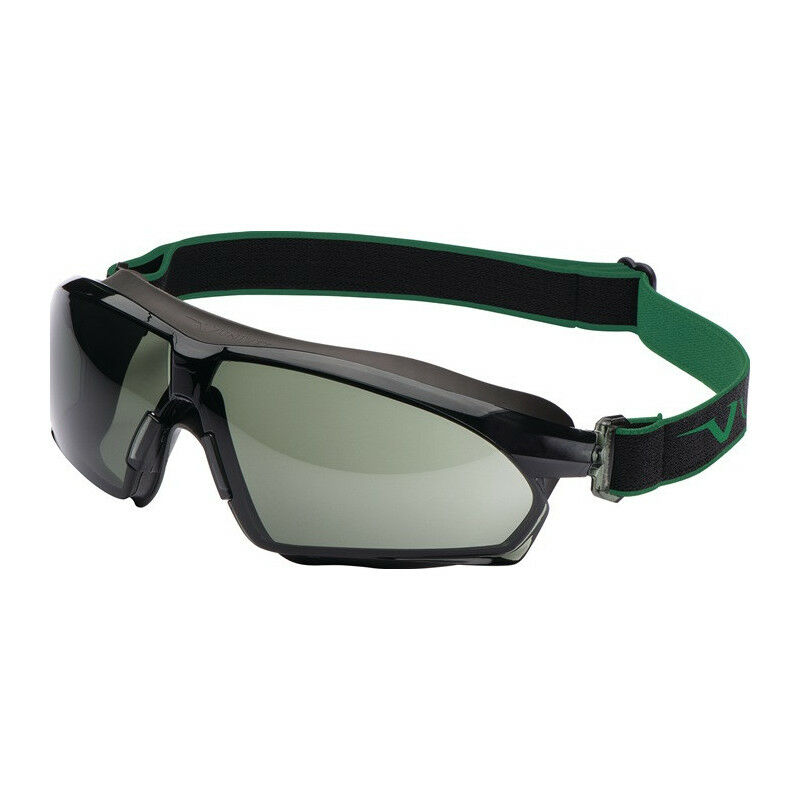 

Gafas de seguridad de visión completa 625 EN 166 EN 170 EN 172 montura gris oscuro, lente verde G15